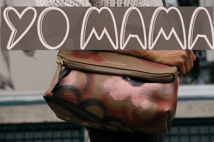 Yo mama Font examples