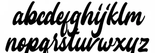 Yocellina 字体 小写