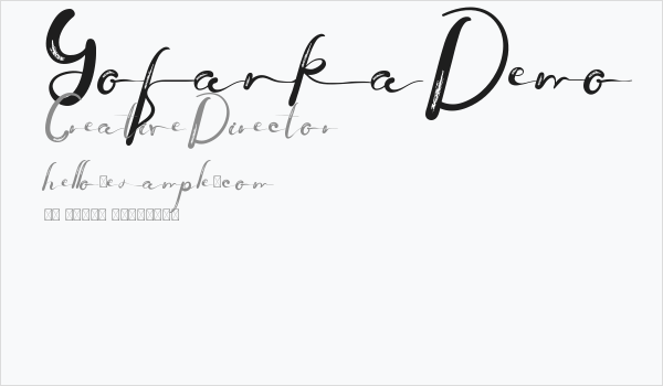 Yofanka Demo Business Card