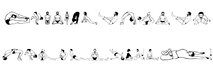 Yogaism Font LOWERCASE