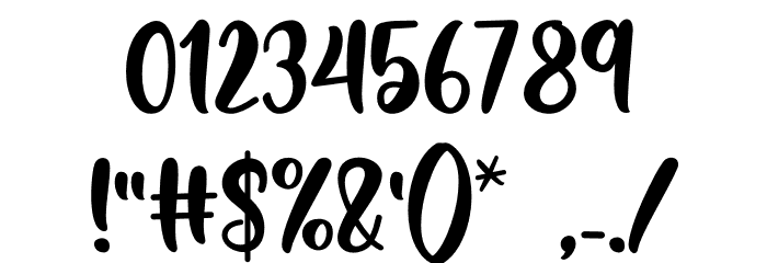 Yoghurt Black Font OTHER CHARS
