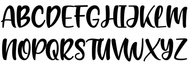 Yoghurt Black Font UPPERCASE