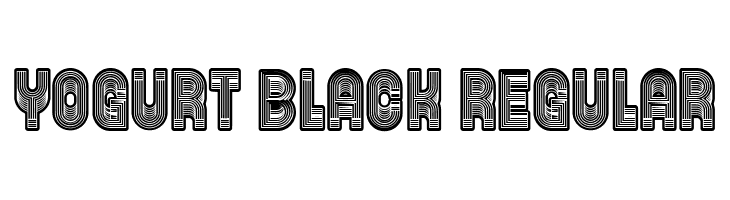 Yogurt Black Regular  font caratteri gratis