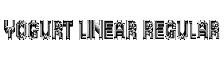 Yogurt Linear Regular  नि: शुल्क फ़ॉन्ट्स डाउनलोड