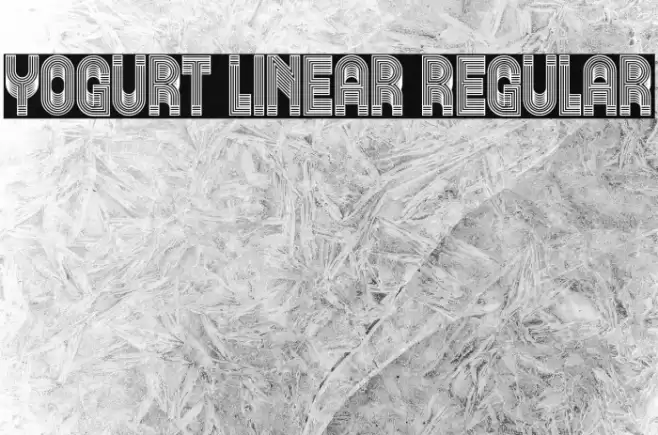Yogurt Linear Regular Font examples