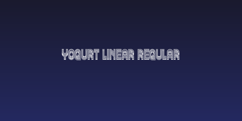 Yogurt Linear Regular Social Header