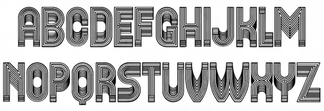 Yogurt Linear Regular Schriftart Kleinbuchstaben