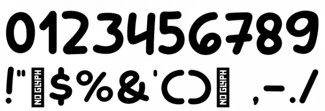 Yogurt Mango Font OTHER CHARS