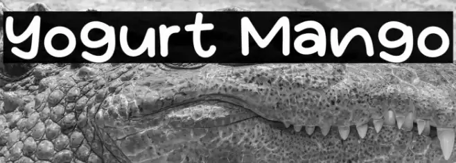 Yogurt Mango Font examples