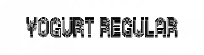 Yogurt Regular  Frei Schriftart Herunterladen