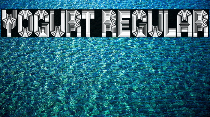 Yogurt Regular Font examples