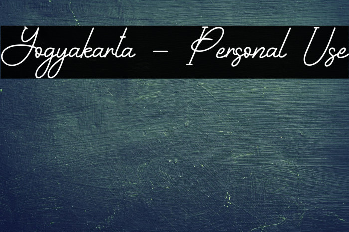 Yogyakarta - Personal Use Example 1