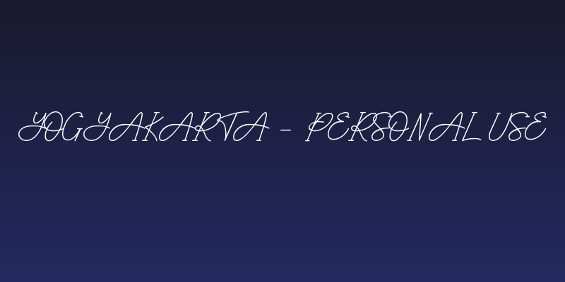 Yogyakarta - Personal Use Social Header