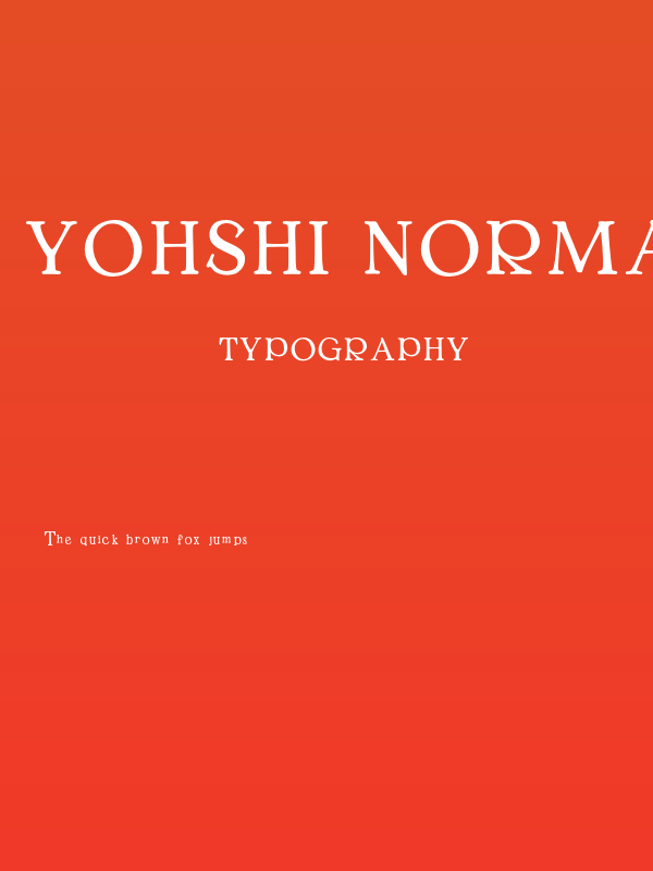 Yohshi Normal Poster