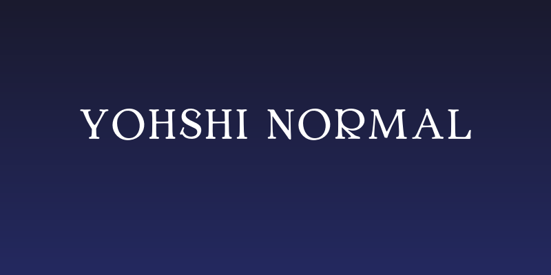 Yohshi Normal Social Header