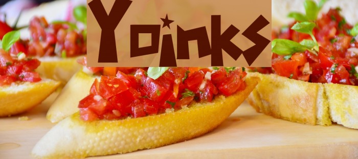 Yoinks Font examples