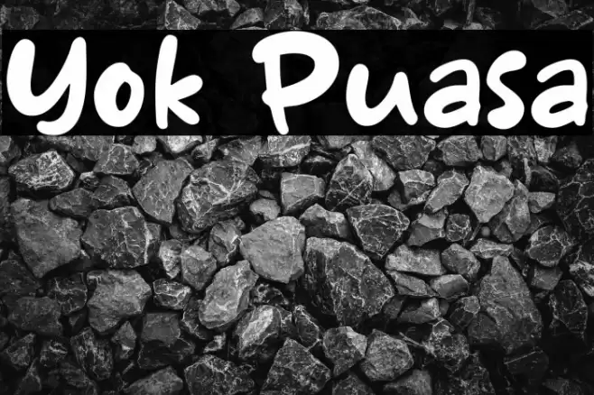 Yok Puasa Font examples