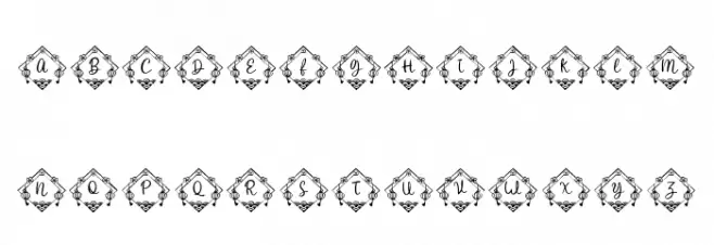 Yokata Chinese Monogram Regular خط أحرف كبيرة