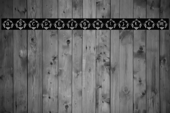 Yokata Chinese Monogram Regular Font examples