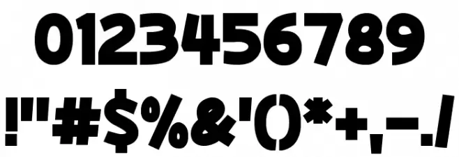 Yokelvision Font OTHER CHARS