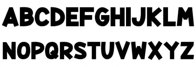 Yokelvision Font UPPERCASE