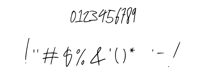 Yokohama Demo Font Alte caractere