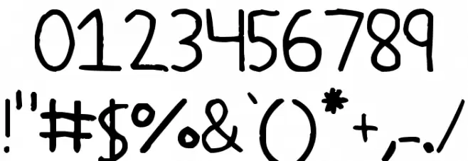 Yokomizo Font OTHER CHARS