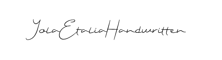 Yola Etalia Handwritten  नि: शुल्क फ़ॉन्ट्स डाउनलोड