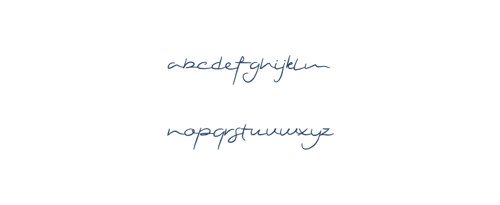 Yola Etalia Handwritten Lowercase