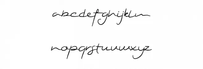 Yola Etalia Handwritten Fuentes MINÚSCULAS