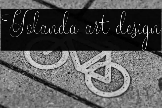 Yolanda art design Font examples