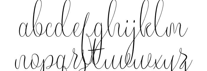 Yolanda-artdesign Font LOWERCASE