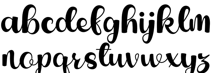 Yolandia Font LOWERCASE