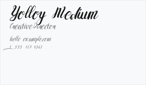 Yolloy-Medium Business Card