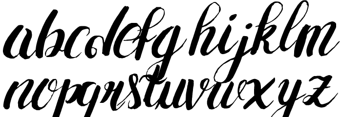 Yolloy-Medium Font LOWERCASE