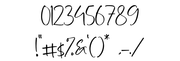 Yolmans Zemicka Font OTHER CHARS