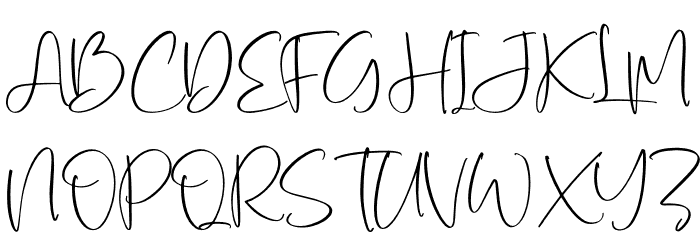 Yolmans Zemicka Font UPPERCASE