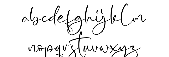 Yolmans Zemicka Font LOWERCASE