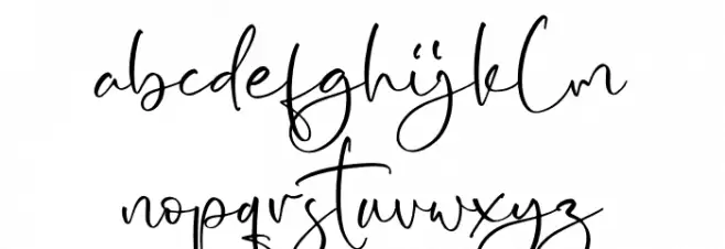 Yolmans Zemicka Font LOWERCASE