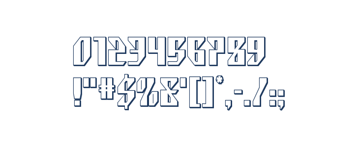 Yonder Blue 3D Straight Other Characters