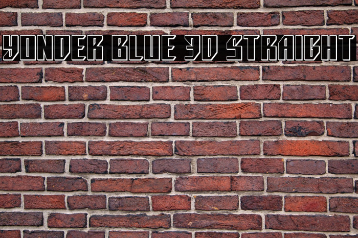 Yonder Blue 3D Straight Example 2