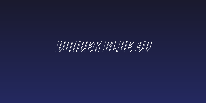 Yonder Blue 3D Social Header