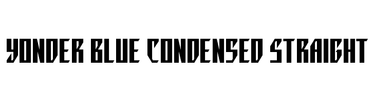 Yonder Blue Condensed Straight  नि: शुल्क फ़ॉन्ट्स डाउनलोड