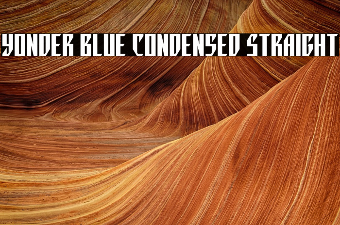 Yonder Blue Condensed Straight Example 2