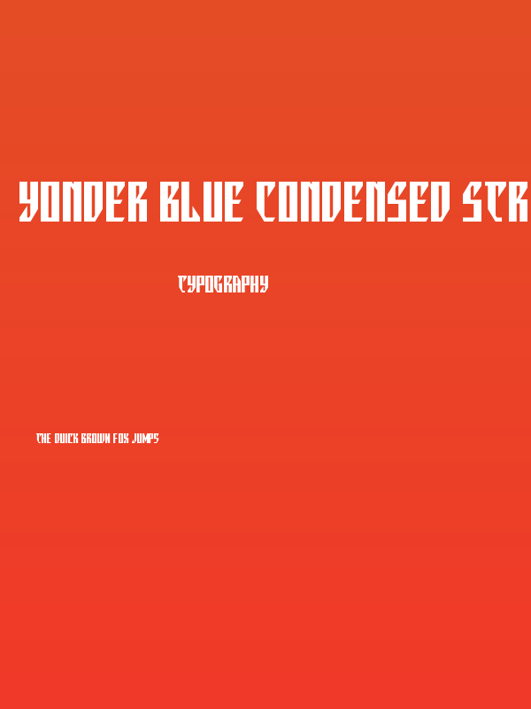 Yonder Blue Condensed Straight Poster
