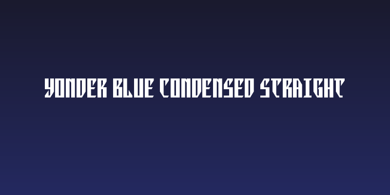Yonder Blue Condensed Straight Social Header
