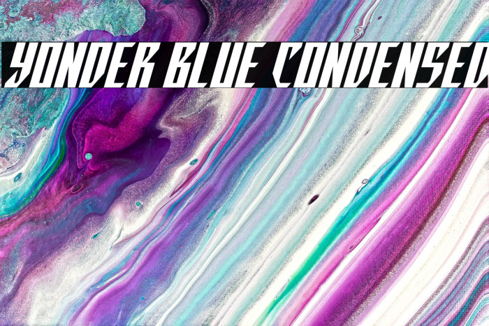 Yonder Blue Condensed Example 2