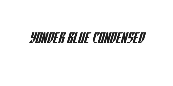 Yonder Blue Condensed Logo