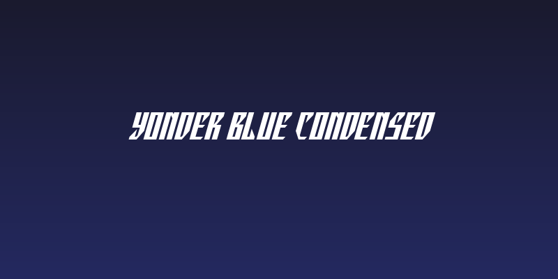 Yonder Blue Condensed Social Header