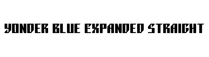 Yonder Blue Expanded Straight  font caratteri gratis